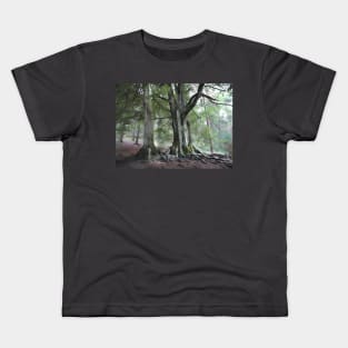 Back Forest Staffordshire. Peak District. Countryside Hiker landscape Kids T-Shirt